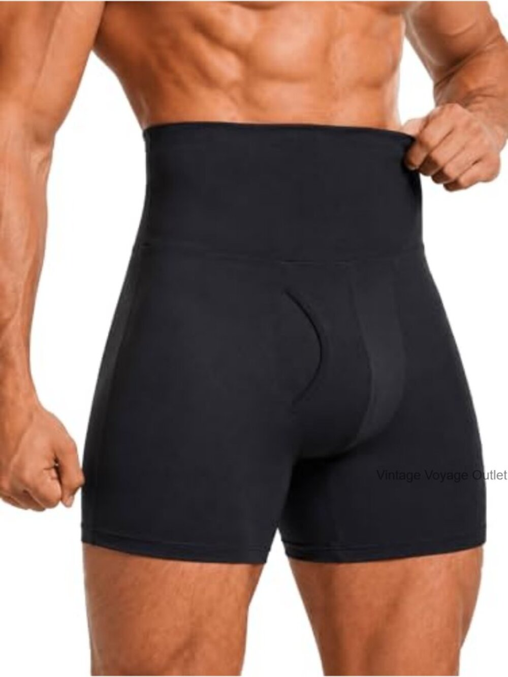 Men's Shapewear Tummy Control Shorts High Compression Seamless Stomach Slimmer